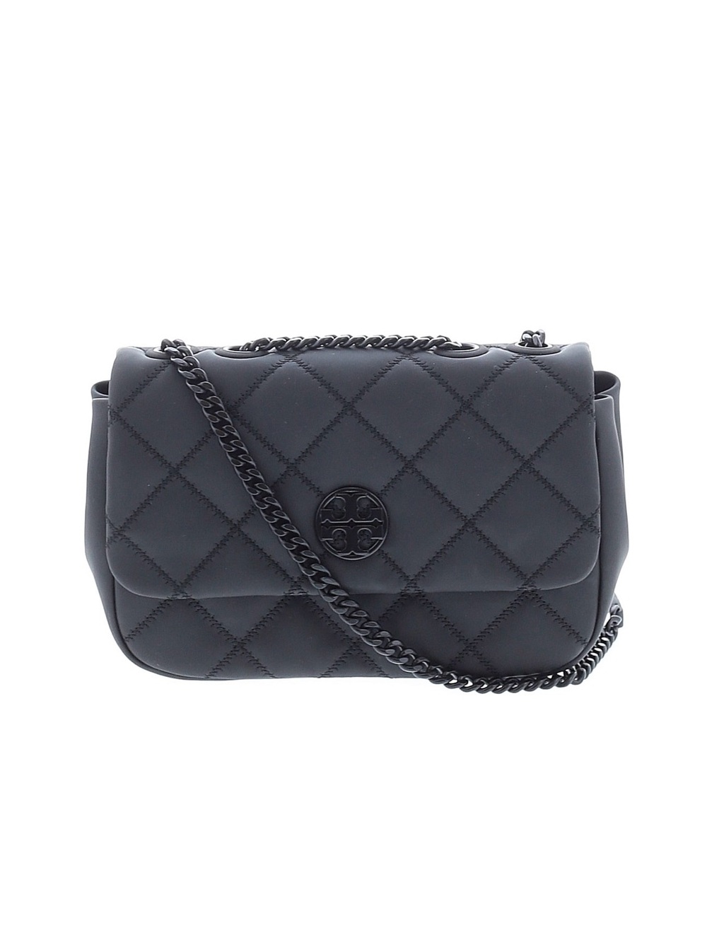 Tory Burch Quilted Black Chain Crossbody Bag